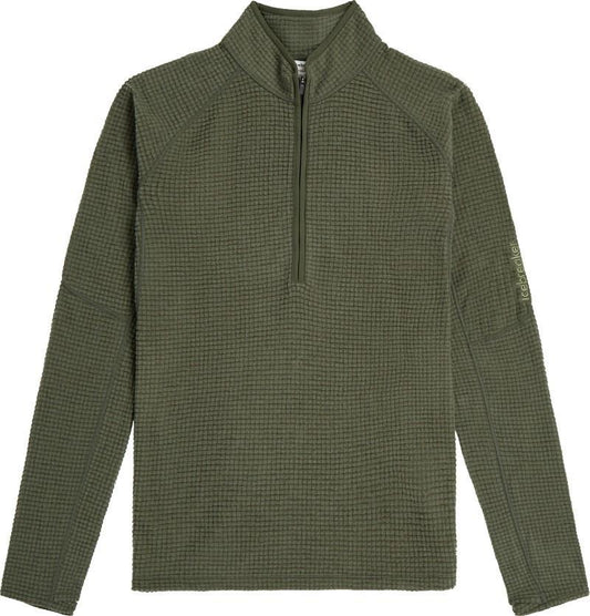 Merino 400 RealFleece Grid Peaksland LS Half Zip - Mens - dark loden 1