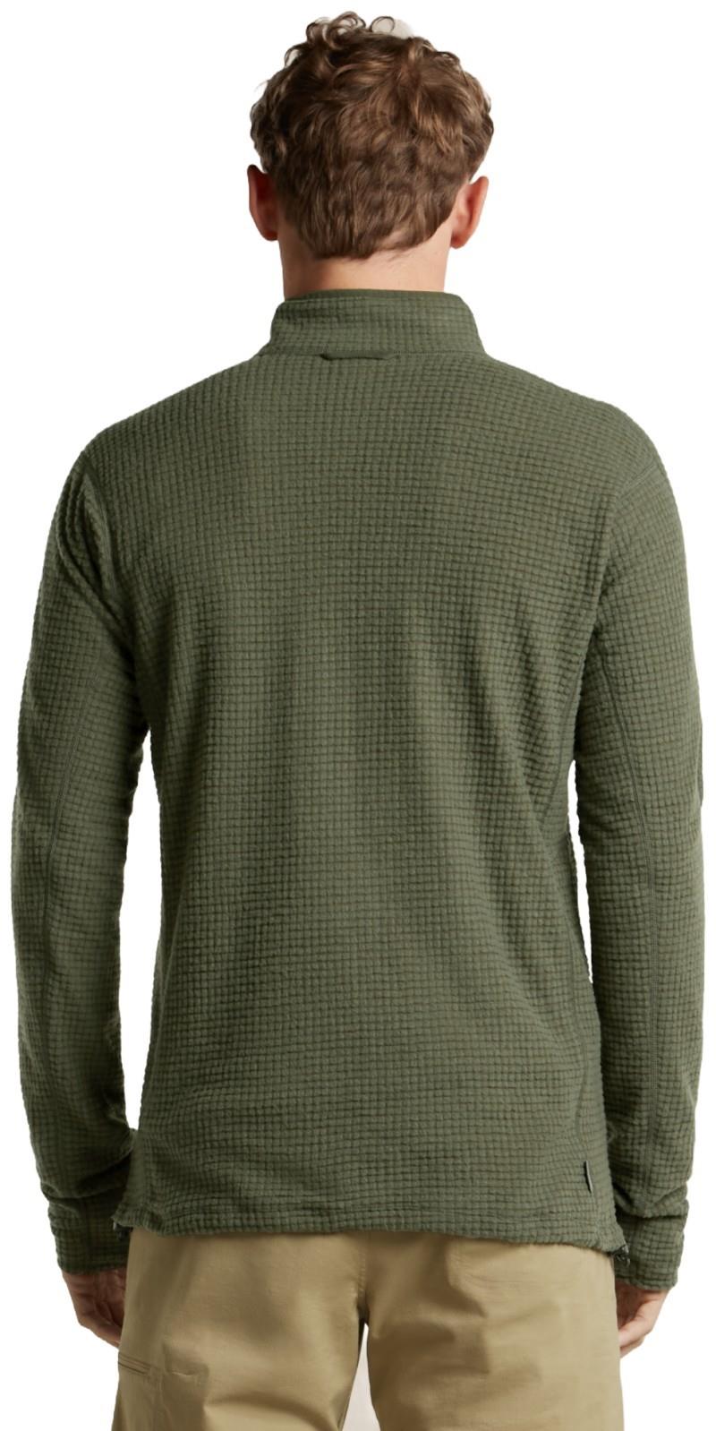 Merino 400 RealFleece Grid Peaksland LS Half Zip - Mens - dark loden 1
