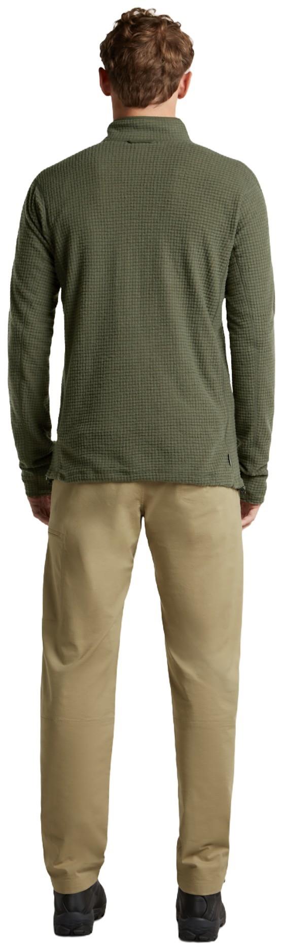 Merino 400 RealFleece Grid Peaksland LS Half Zip - Mens - dark loden 1