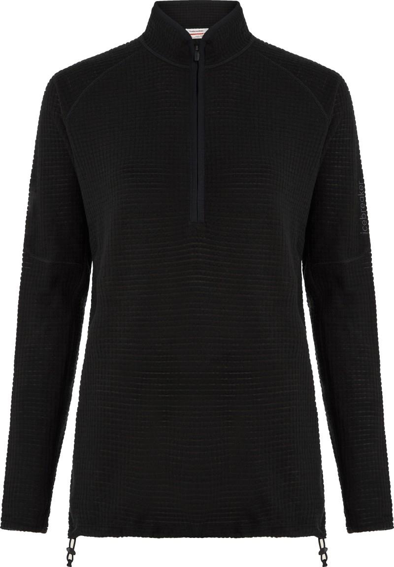 Merino 400 RealFleece Grid Peaksland LS Half Zip - Womens - black 1