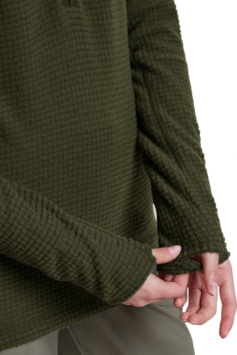 Merino 400 RealFleece Grid Peaksland LS Half Zip - Womens - dark loden 1