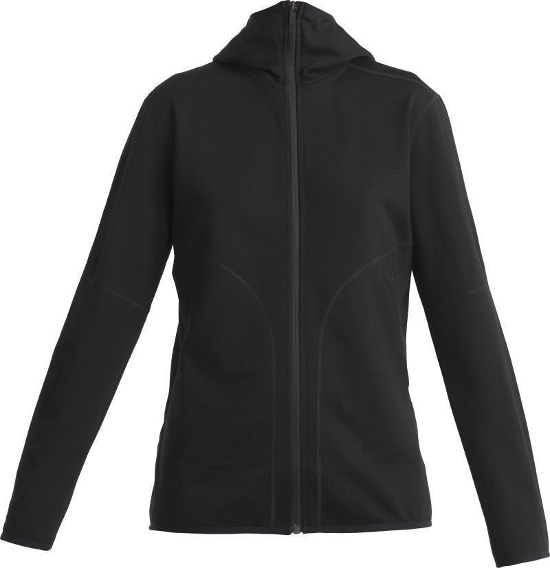 Merino 560 Realfleece Elemental II LS Zip Hoodie - Womens - Black 1