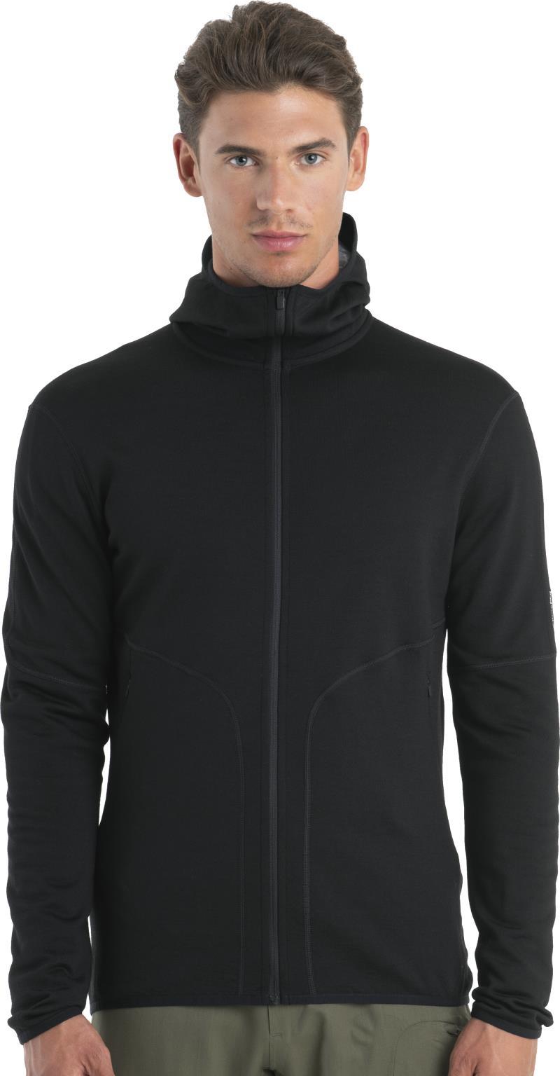 Merino 560 Realfleece Elemental LS Zip Hoodie - Mens - black 1