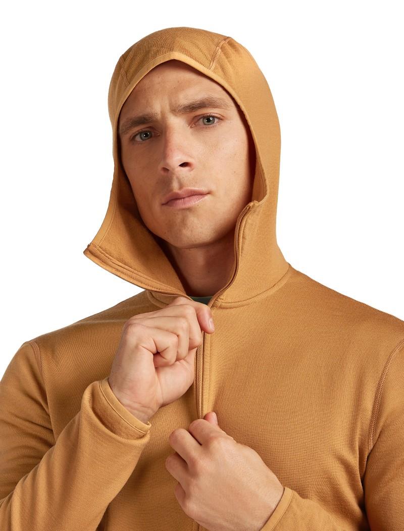 Merino 560 Realfleece Elemental LS Zip Hoodie - Mens - trail 1