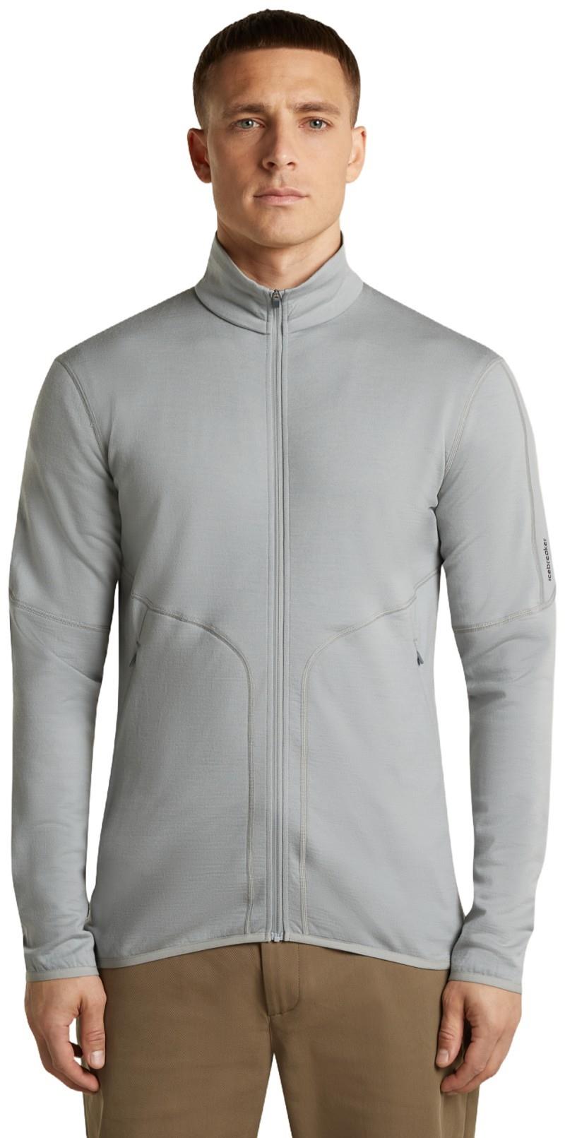 Merino 560 Realfleece Elemental LS Zip - Mens - proto grey 1