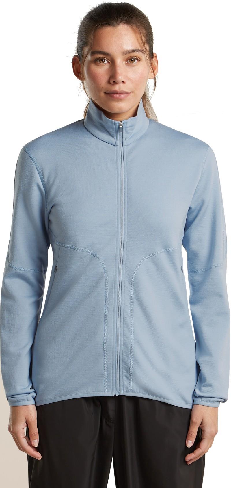 Merino 560 Realfleece Elemental LS Zip - Womens - zinc blue 1