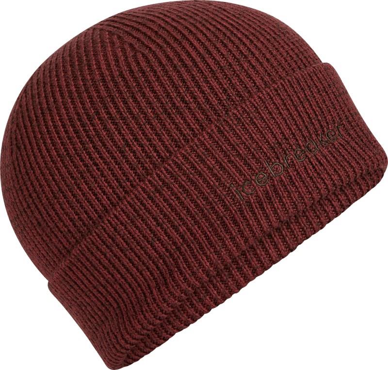 Merino All Day Toque Beanie - port / bittersweet 1