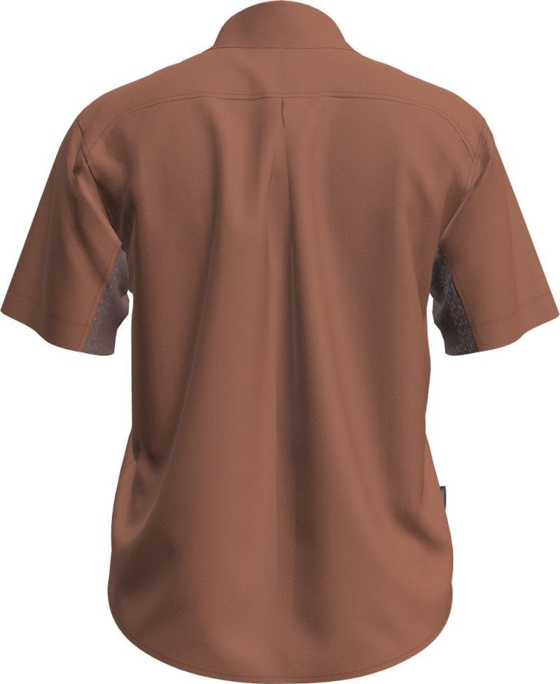 Merino Blend 125 Cool-Lite Elevation SS Shirt - Womens - dusty clay / carob / cb 1
