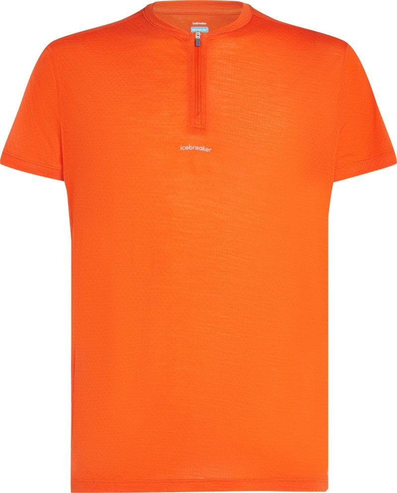 Merino Blend 125 Cool-Lite Speed SS Quarter Zip - Mens - blaze 1