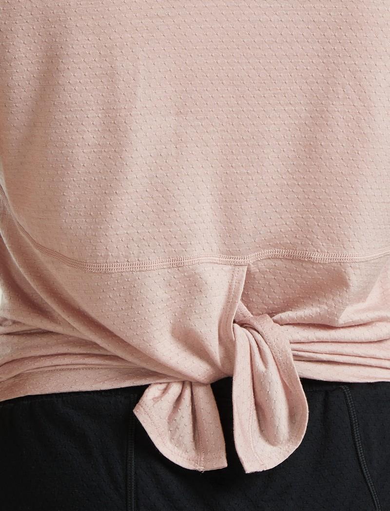 Merino Blend 125 Cool-Lite Speed SS Slit Back Tee - Womens - pink quartz 1