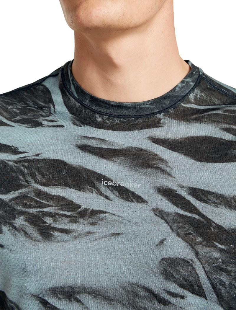 Merino Blend 125 Cool-Lite Speed SS Tee Motion AOP - Mens - flint blue / black / aop 1