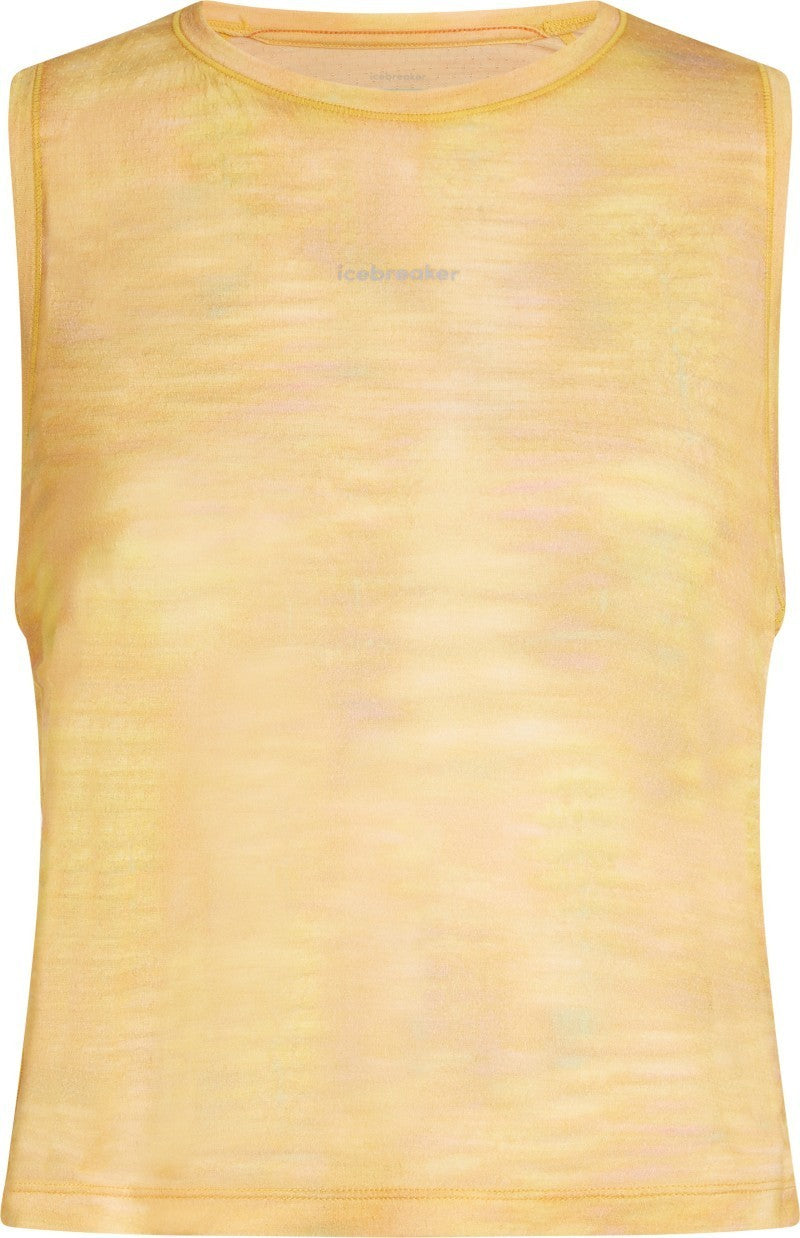 Merino Blend 125 Cool-Lite Speed Tank Fusion AOP - Womens - citrine / aop 1