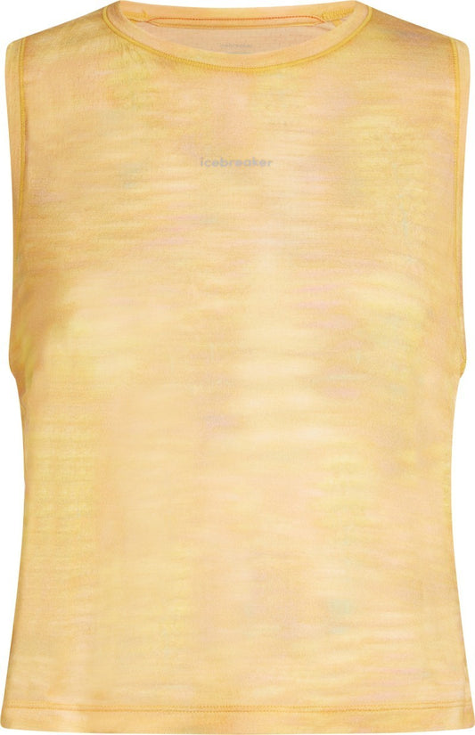 Merino Blend 125 Cool-Lite Speed Tank Fusion AOP - Womens - citrine / aop 1