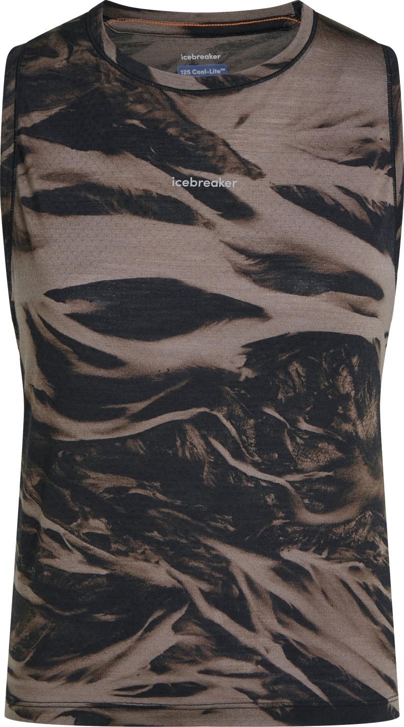 Merino Blend 125 Cool-Lite Speed Tank Motion AOP - Womens - porcini / black / aop 1