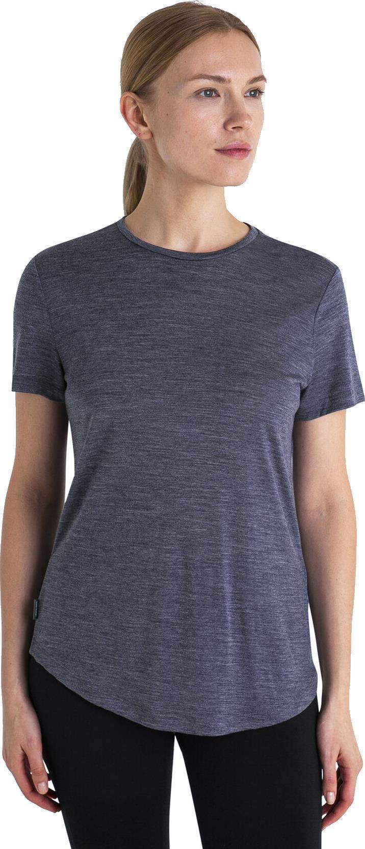 Merino Blend 125 Cool-Lite Sphere III SS Tee - Womens - Midnight Navy Heather 3
