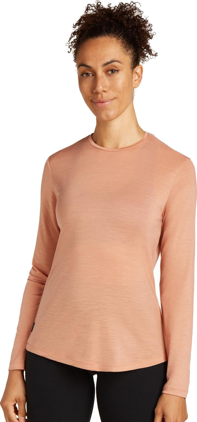 Merino Blend 125 Cool-Lite Sphere LS Tee - Womens - desert sand 1
