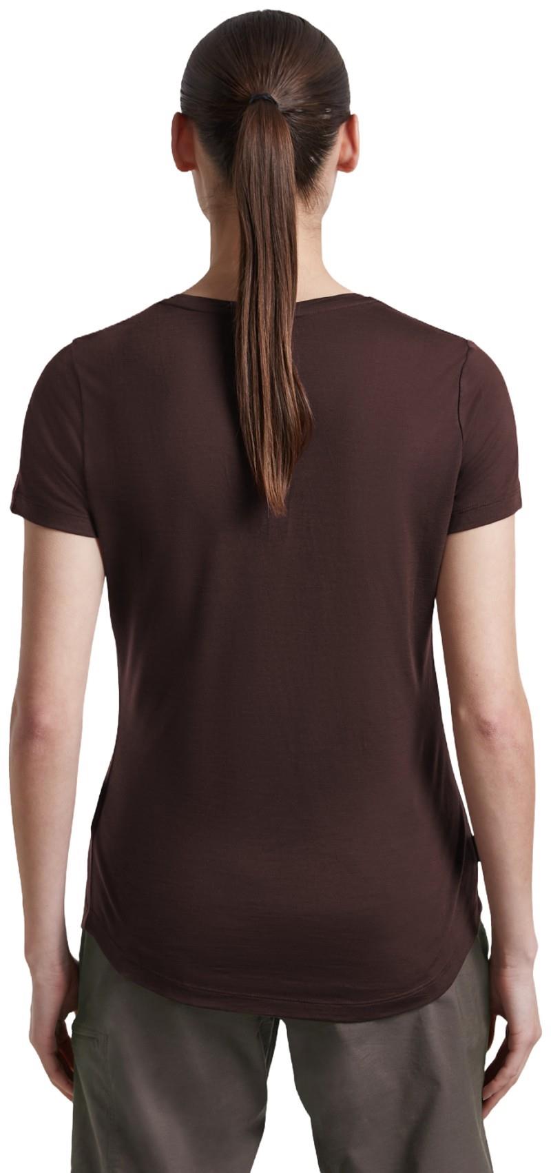 Merino Blend 125 Cool-Lite Sphere SS Scoop Tee - Womens - bittersweet 1