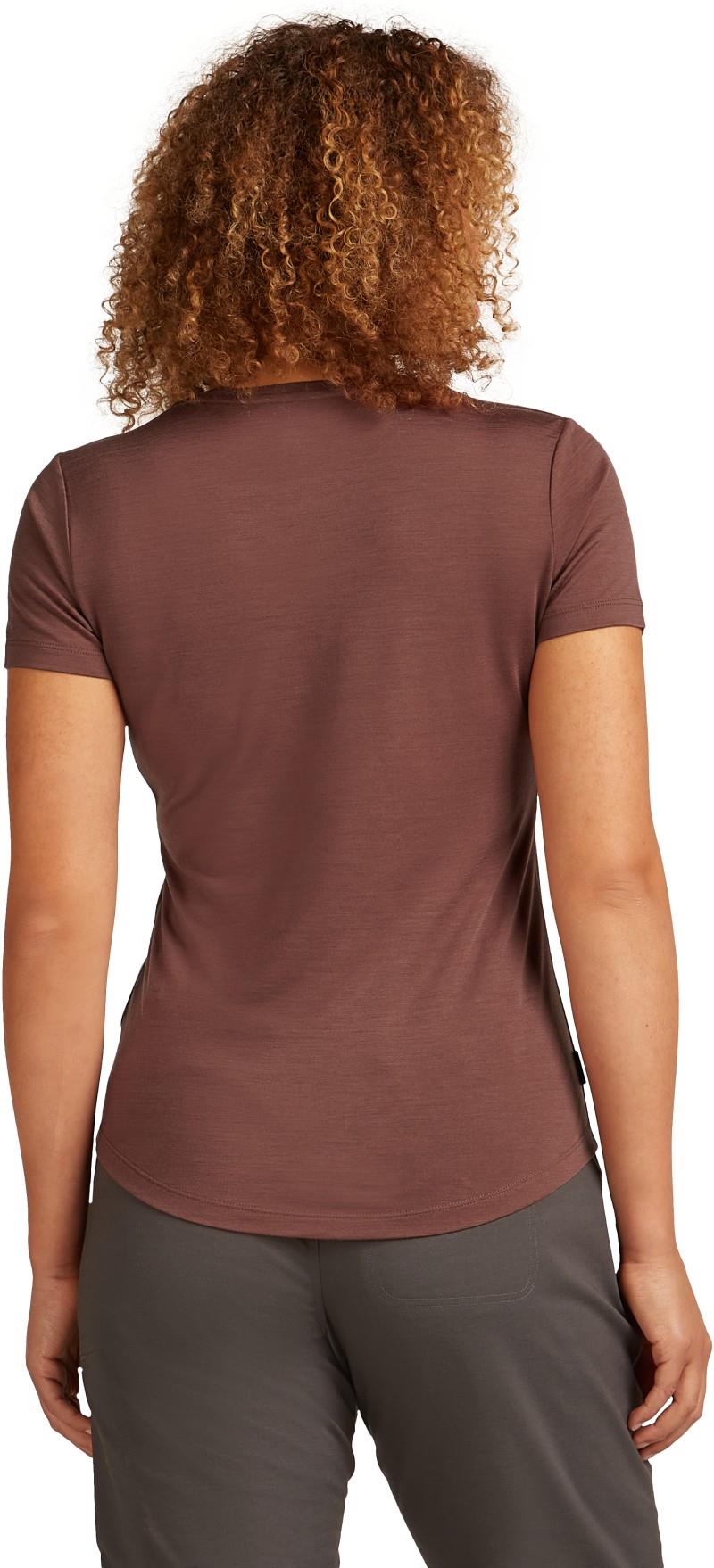 Merino Blend 125 Cool-Lite Sphere SS Scoop Tee - Womens - carob 1