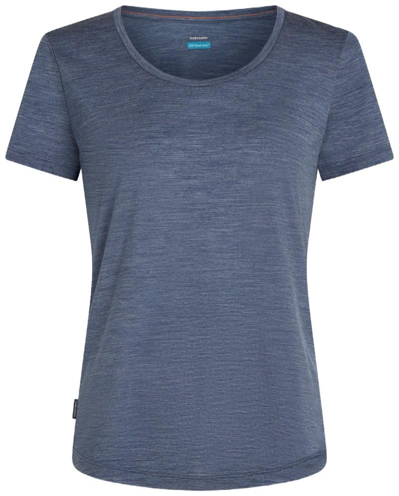 Merino Blend 125 Cool-Lite Sphere SS Scoop Tee - Womens - dawn heather 1