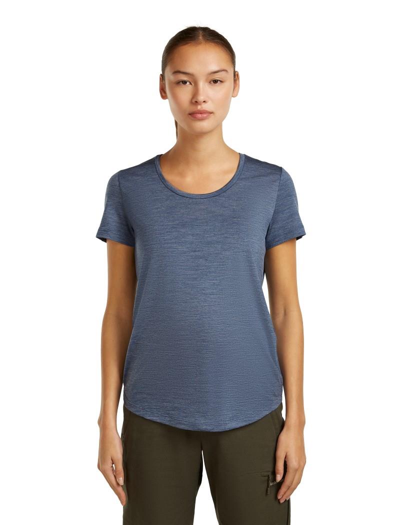 Merino Blend 125 Cool-Lite Sphere SS Scoop Tee - Womens - dawn heather 1