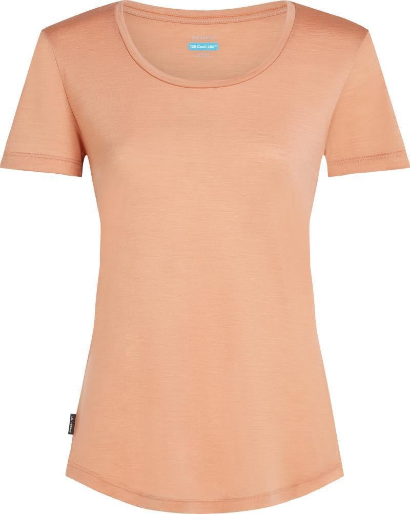 Merino Blend 125 Cool-Lite Sphere SS Scoop Tee - Womens - desert sand 1