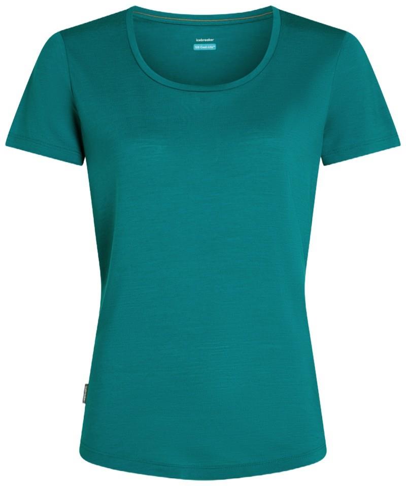 Merino Blend 125 Cool-Lite Sphere SS Scoop Tee - Womens - tidal teal 1