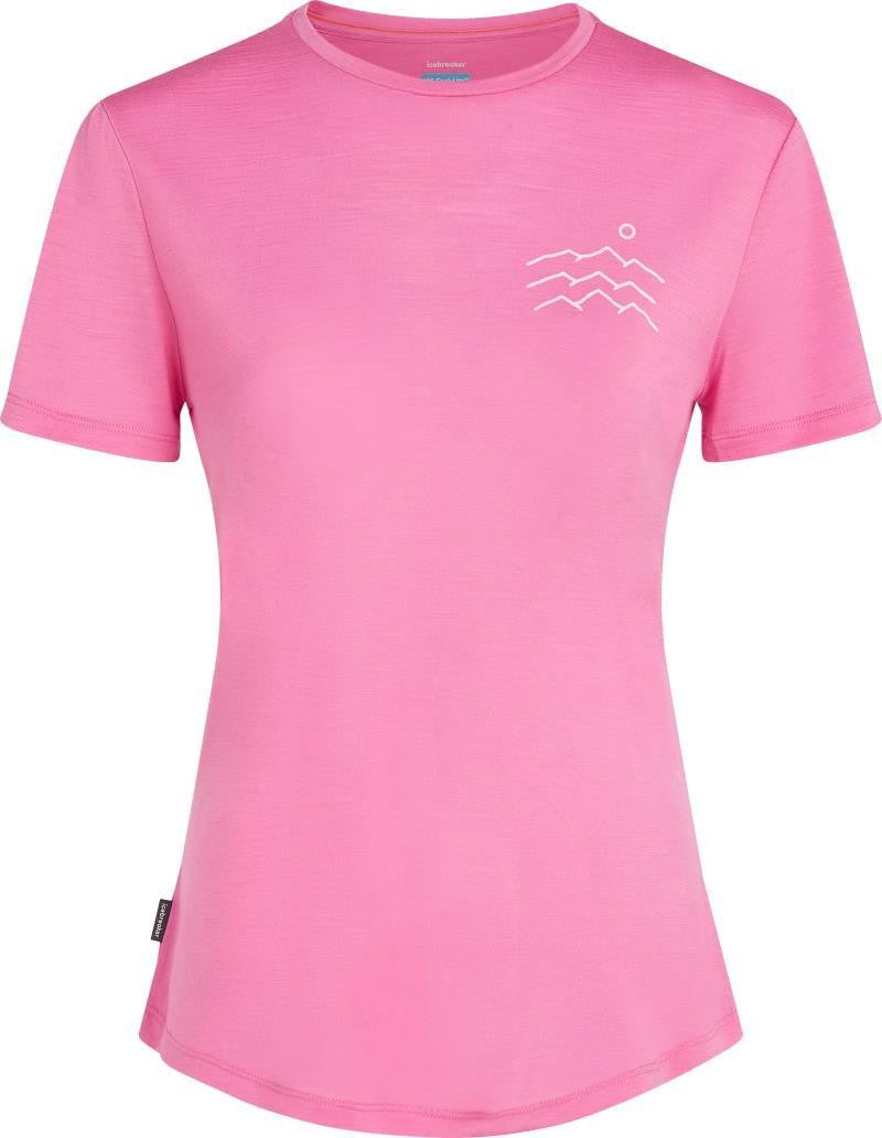 Merino Blend 125 Cool-Lite Sphere SS Tee Across the Peaks - Womens - pop 1