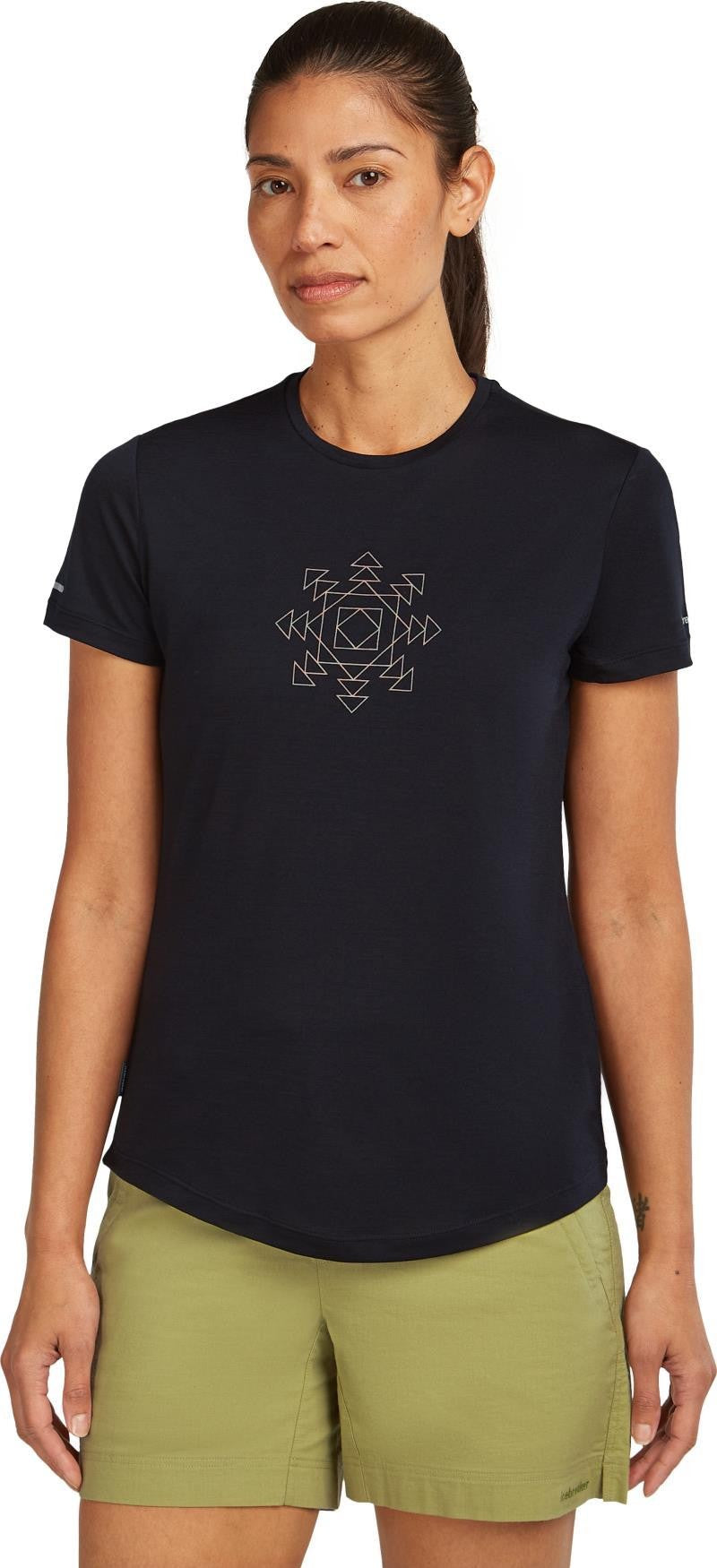 Merino Blend 125 Cool-Lite Sphere SS Tee Fusion - Womens - black 1
