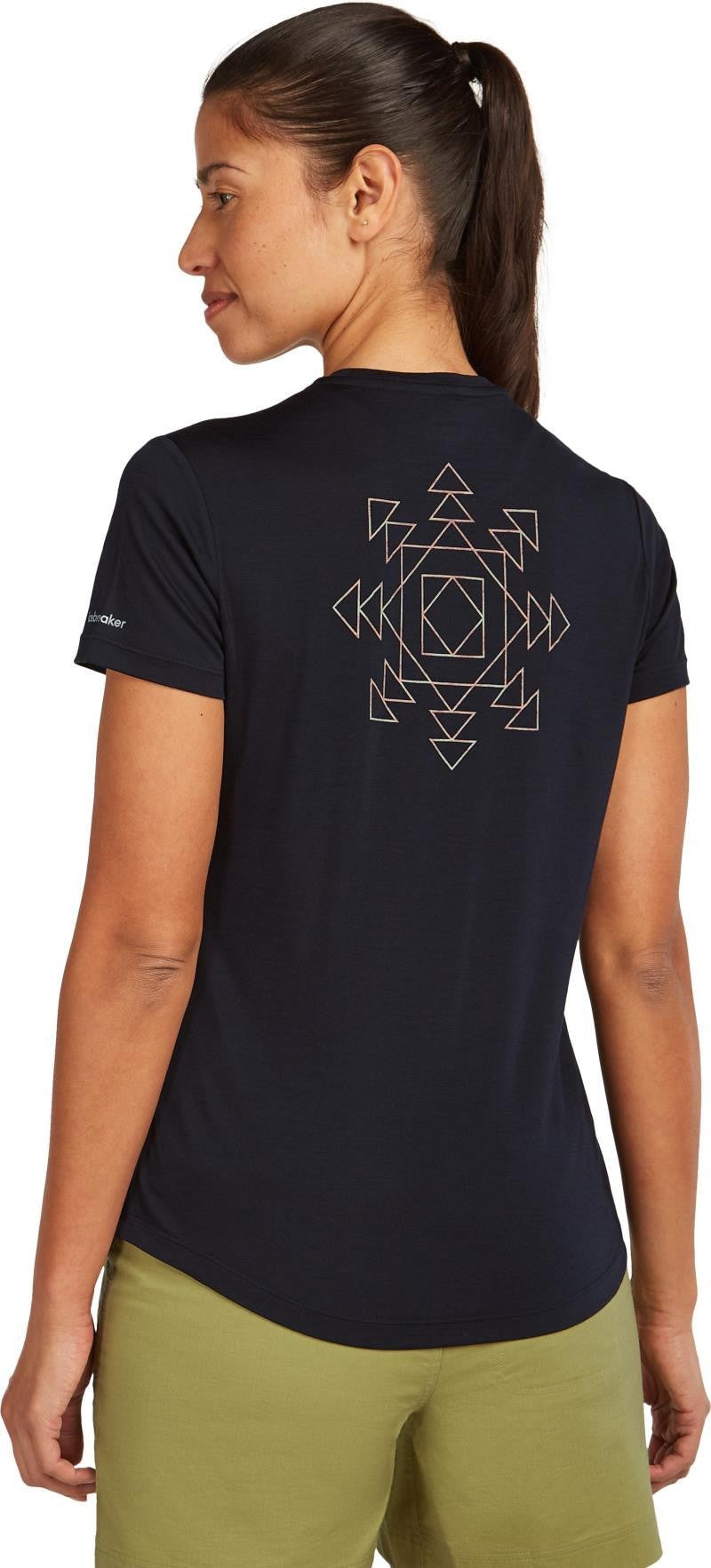 Merino Blend 125 Cool-Lite Sphere SS Tee Fusion - Womens - black 1