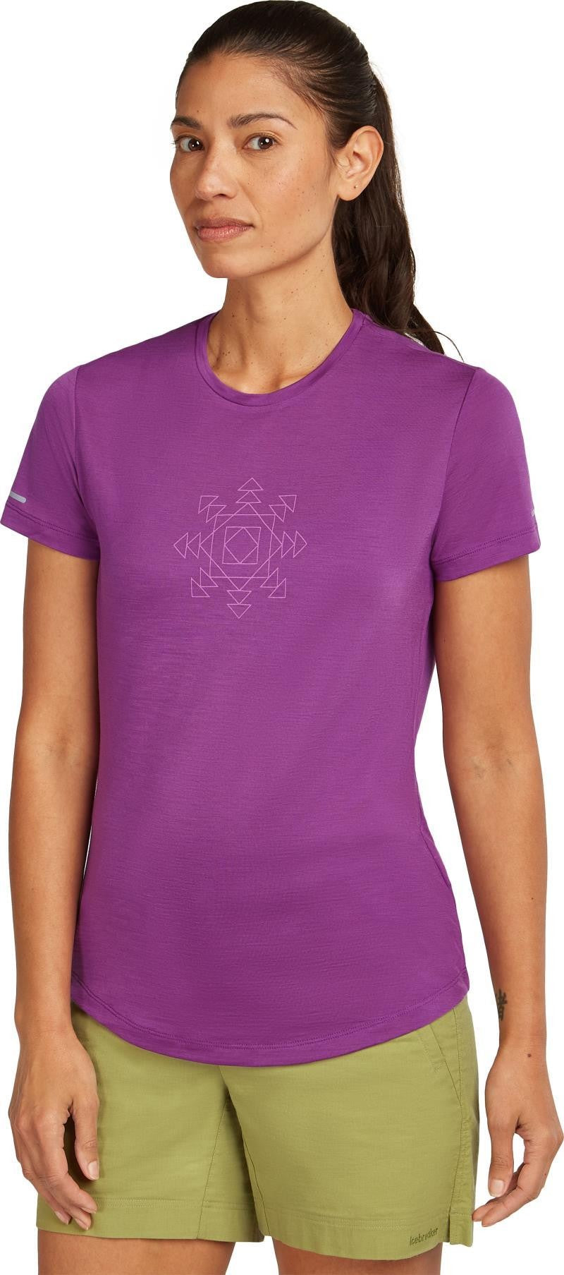 Merino Blend 125 Cool-Lite Sphere SS Tee Fusion - Womens - passion 1