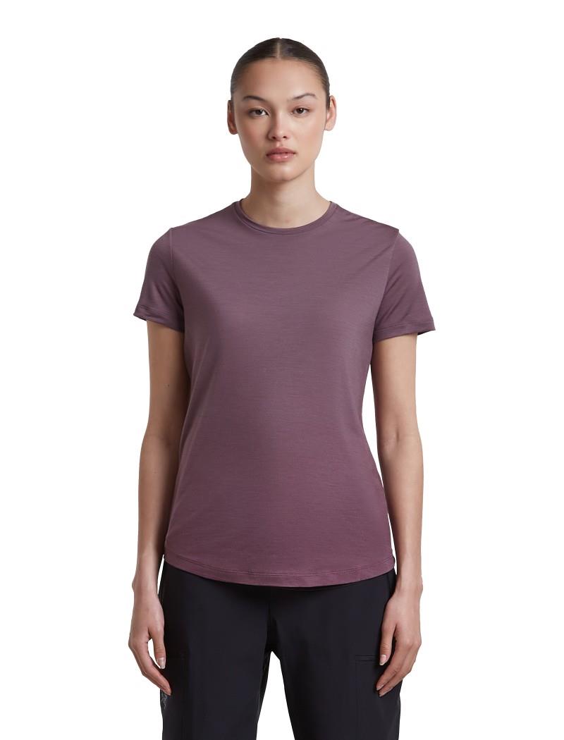 Merino Blend 125 Cool-Lite Sphere SS Tee - Alta - Womens - grey plum 1