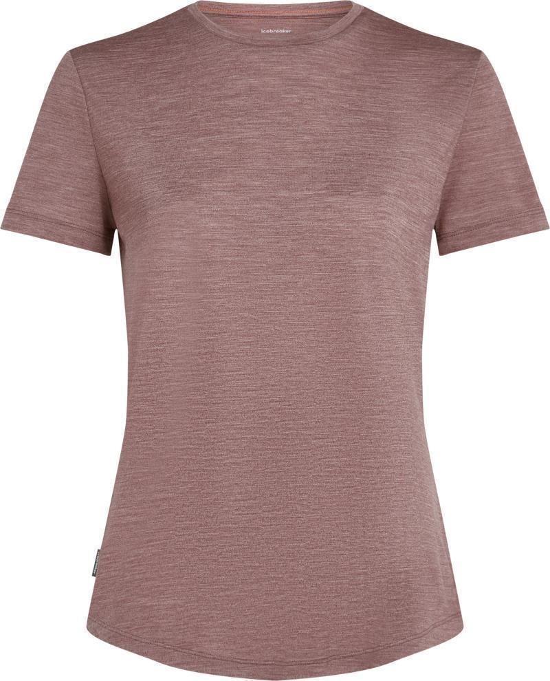 Merino Blend 125 Cool-Lite Sphere SS Tee - Womens - carob heather 1