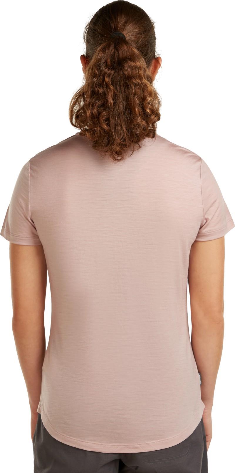 Merino Blend 125 Cool-Lite Sphere SS Tee - Womens - pink quartz 1