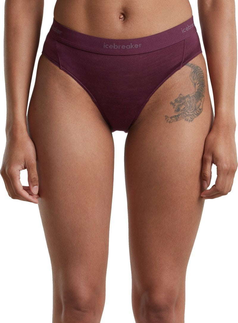 Merino Blend 125 Cool-Lite Sprite Hipster - Womens - dark berry 1