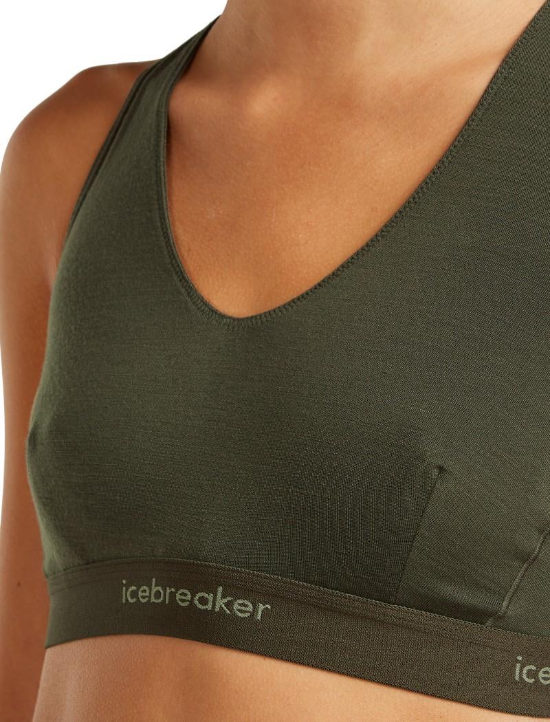 Merino Blend 125 Cool-Lite Sprite Racerback Bra - Womens - dark loden 1