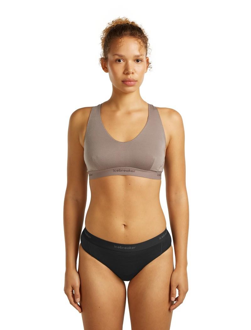Merino Blend 125 Cool-Lite Sprite Racerback Bra - Womens - porcini 1