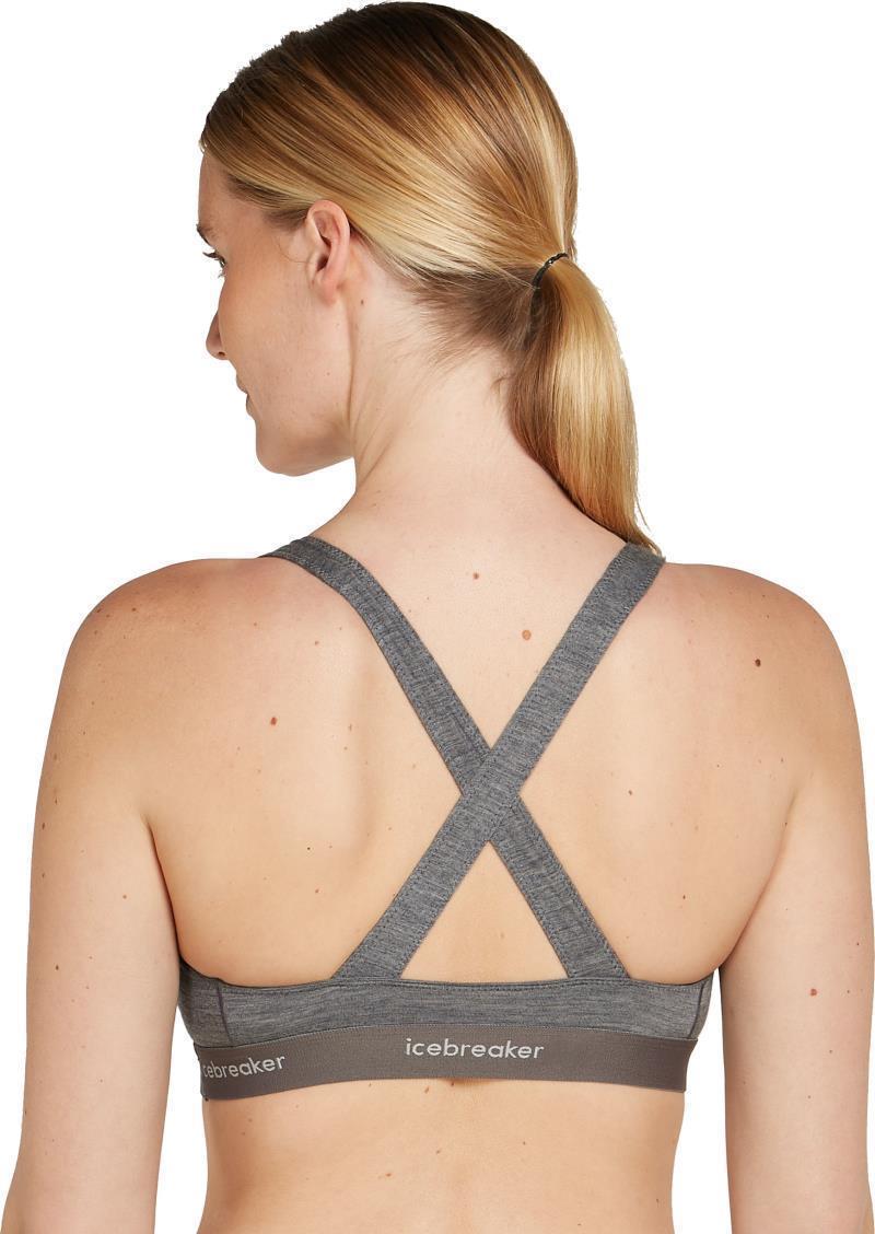 Merino Blend 125 Cool-Lite Sprite Racerback Bra - gritstone heather 1