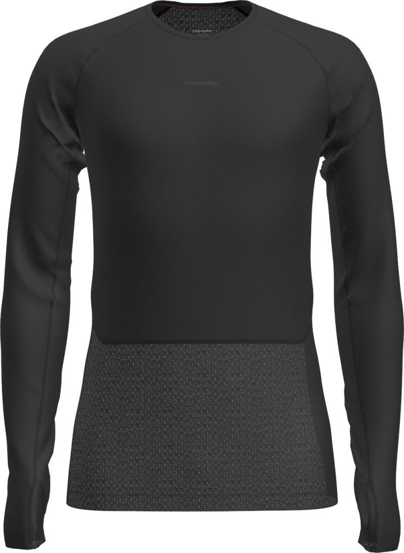 Merino Blend 125 ZoneKnit LS Crewe - Mens - black 1