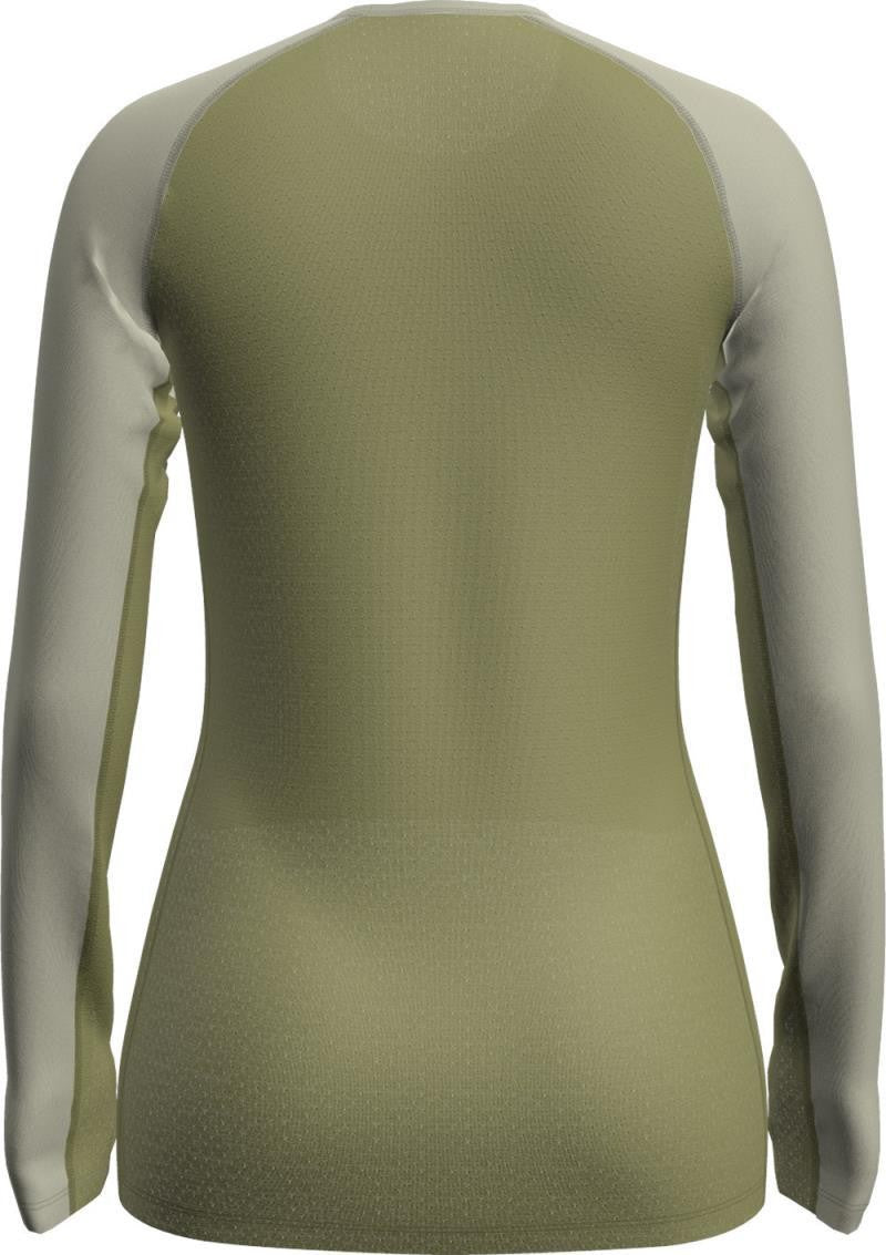 Merino Blend 125 ZoneKnit LS Crewe - Womens - olive / ashen / cb 1