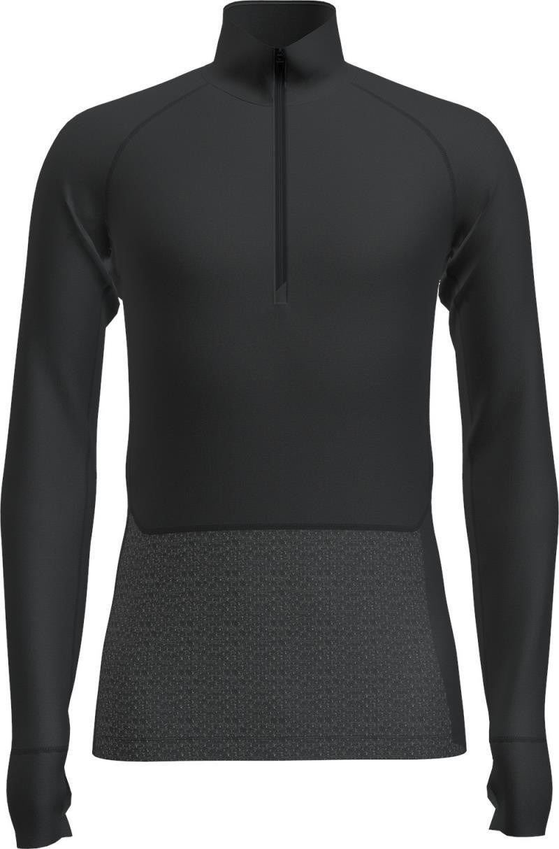Merino Blend 125 ZoneKnit LS Half Zip - Mens - black 1
