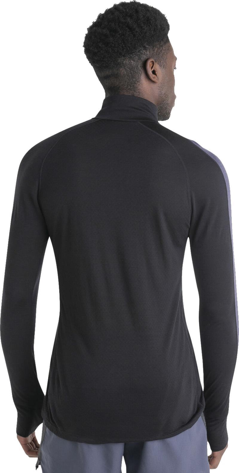 Merino Blend 125 ZoneKnit LS Half Zip - Mens - black / graphite / cb 1