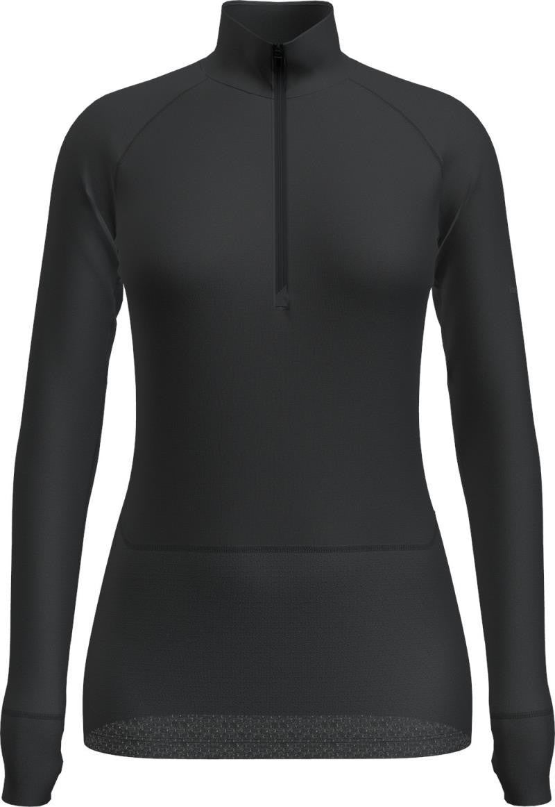 Merino Blend 125 ZoneKnit LS Half Zip - Womens - black 1