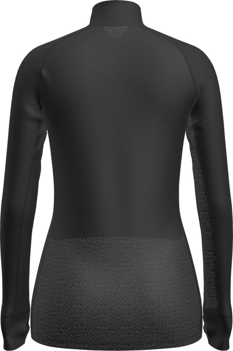 Merino Blend 125 ZoneKnit LS Half Zip - Womens - black 1
