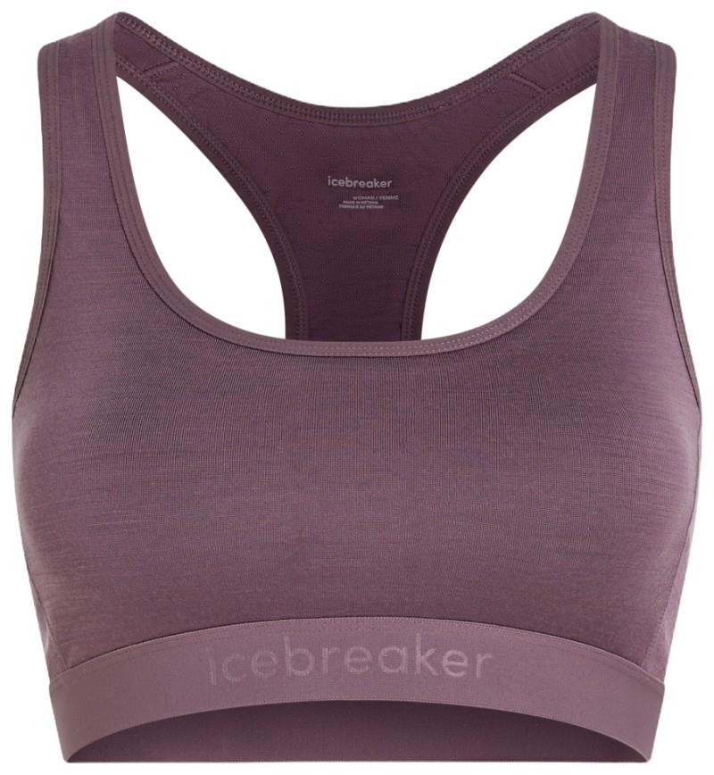 Merino Blend 125 ZoneKnit Racerback Bra - Womens - grey plum 1