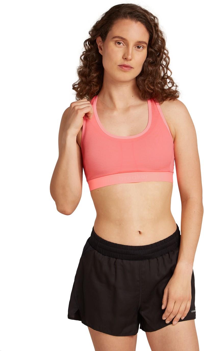 Merino Blend 125 ZoneKnit Racerback Bra - acid pink 1