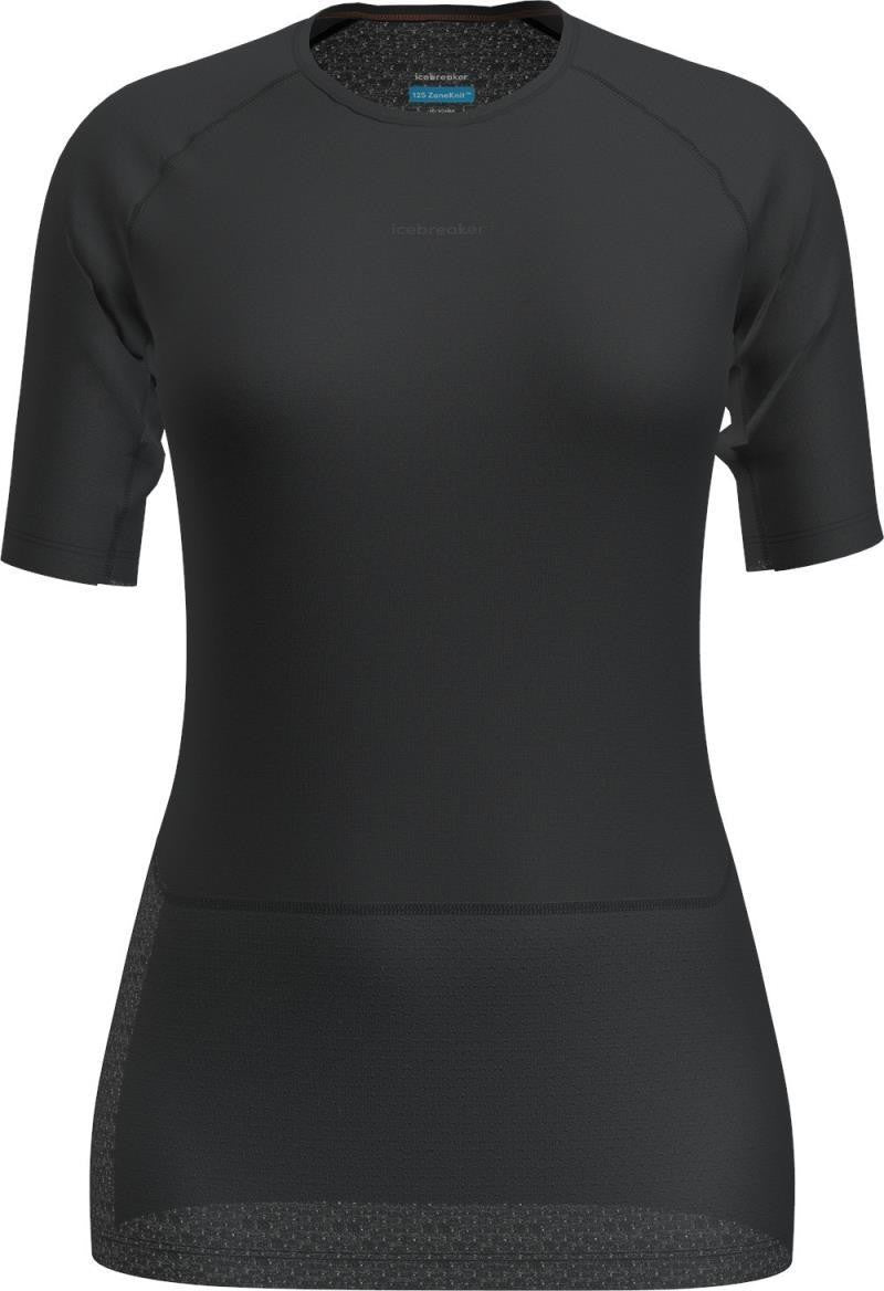 Merino Blend 125 ZoneKnit SS Crewe - Womens - black 1