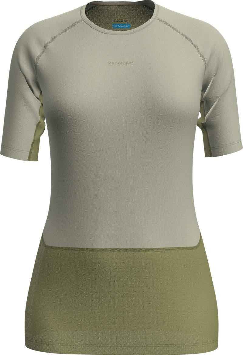Merino Blend 125 ZoneKnit SS Crewe - Womens - olive / ashen / cb 1