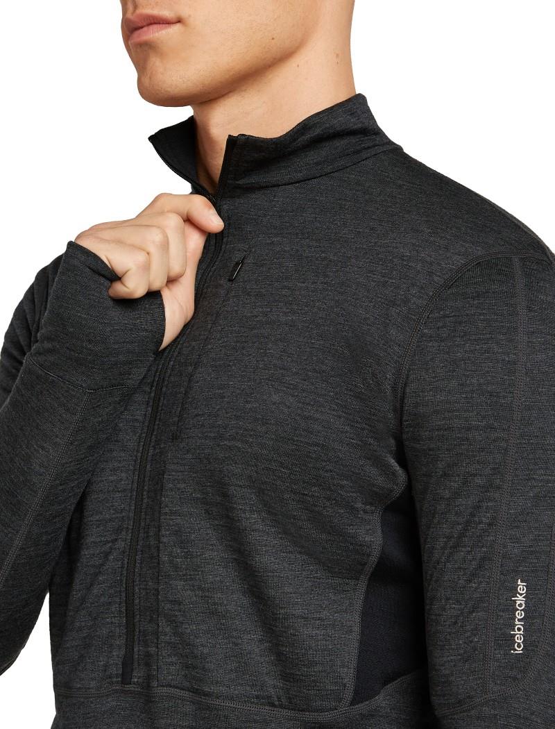 Merino Blend 200 RealFleece Descender LS Half Zip - Mens -  1