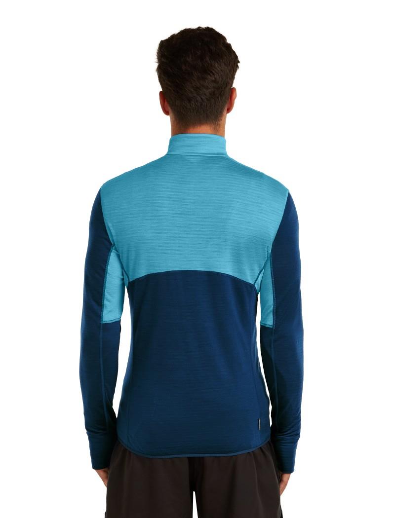 Merino Blend 200 RealFleece Descender LS Half Zip - Mens - arctic / atlantis / cb 1