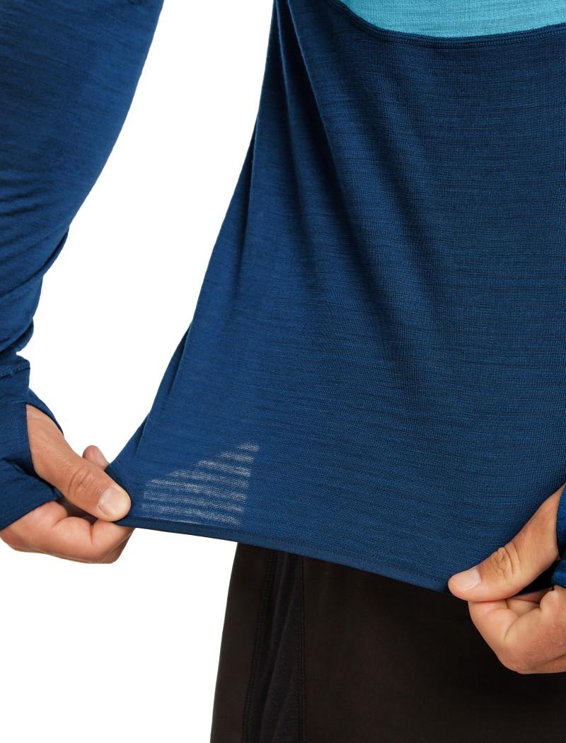 Merino Blend 200 RealFleece Descender LS Half Zip - Mens - arctic / atlantis / cb 1